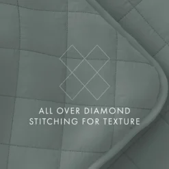 Stitched Diamond 3-Pc. Queen Quilt Set-Kirkland's Home Cheap