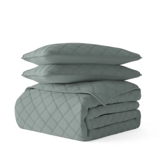 Stitched Diamond 2-Pc. Twin Quilt Set-Kirkland's Home Clearance