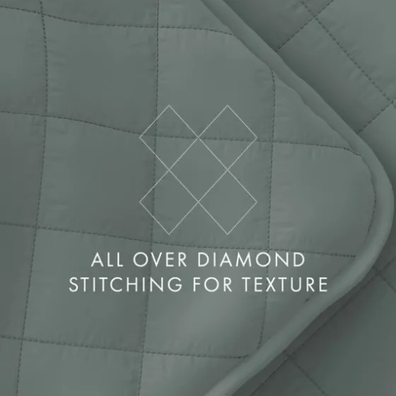 Stitched Diamond 2-Pc. Twin Quilt Set-Kirkland's Home Clearance