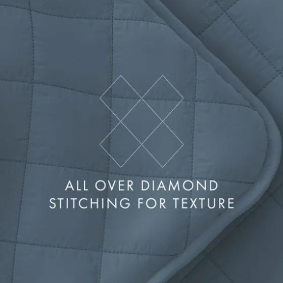 Stitched Diamond 2-Pc. Twin Quilt Set-Kirkland's Home Discount