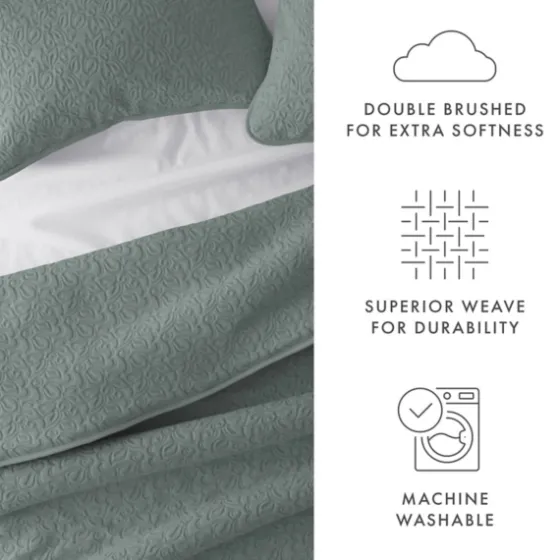 Stitched Floral 3-Pc. King Quilt Set-Kirkland's Home Flash Sale