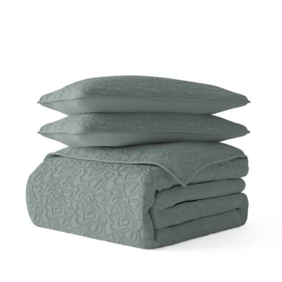 Stitched Floral 2-Pc. Twin Quilt Set-Kirkland's Home Outlet
