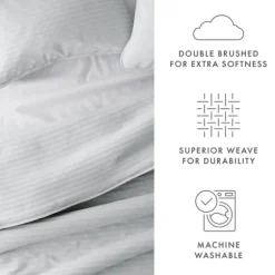 Stitched Stripes 3-Pc. King Quilt Set-Kirkland's Home Outlet