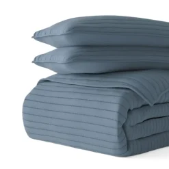 Stitched Stripes 3-Pc. Queen Quilt Set-Kirkland's Home Discount