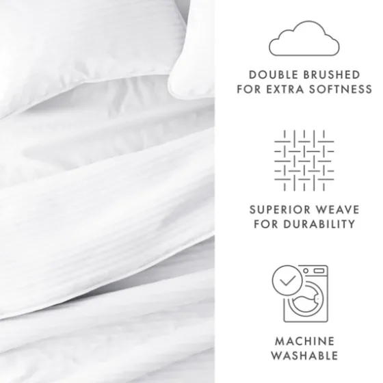 Stitched Stripes 3-Pc. Queen Quilt Set-Kirkland's Home Fashion