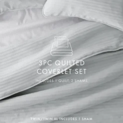 Stitched Stripes 2-Pc. Twin Quilt Set-Kirkland's Home Store