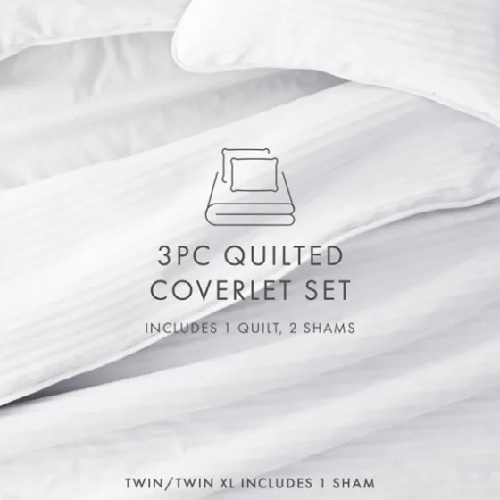 Stitched Stripes 2-Pc. Twin Quilt Set-Kirkland's Home Sale