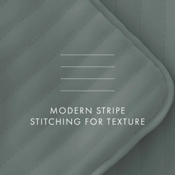 Stitched Stripes 2-Pc. Twin Quilt Set-Kirkland's Home Fashion