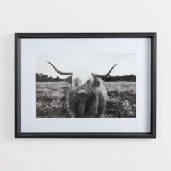Stoic Steer Framed Art Print-Kirkland's Home New