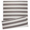 Stone And White Rugby Stripe Outdoor Area Rug, 4X6-Kirkland's Home Clearance