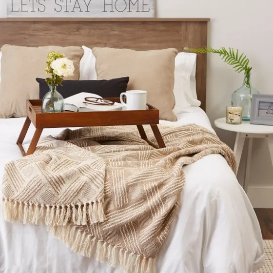 Stone Basket Weave Throw-Kirkland's Home Discount