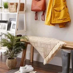 Stone Basket Weave Throw-Kirkland's Home Discount