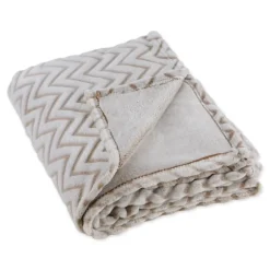 Stone Chevron Plush Throw-Kirkland's Home Store