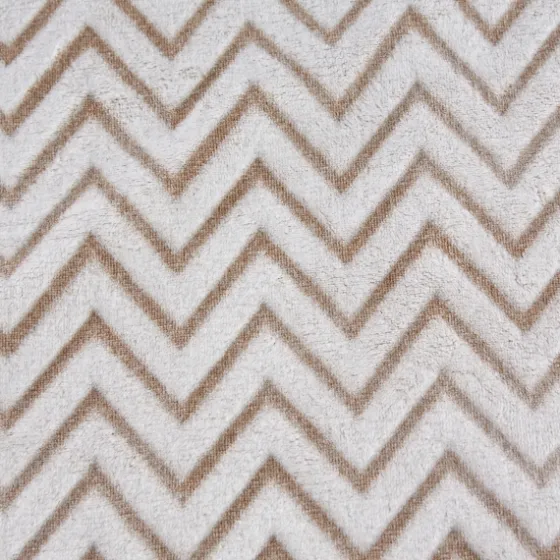Stone Chevron Plush Throw-Kirkland's Home Store