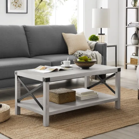Stone Modern Farmhouse Coffee Table-Kirkland's Home Flash Sale