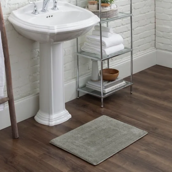 Stone Plush Reversible Cotton Bath Mat, 34 In.-Kirkland's Home Fashion