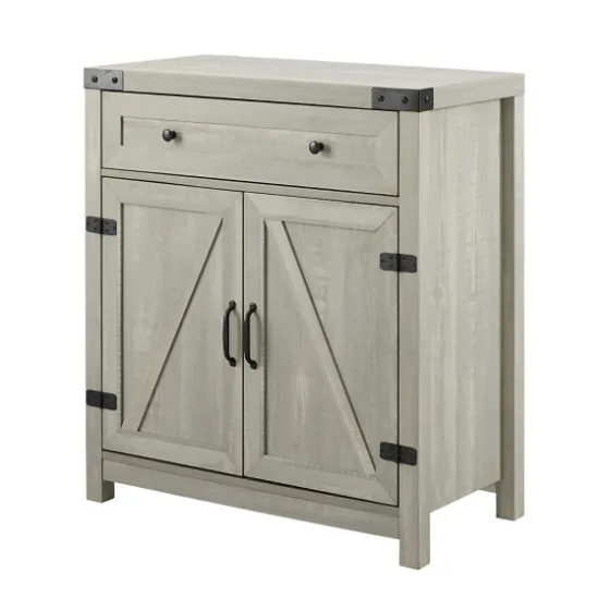 Stone Rustic Barndoor Cabinet-Kirkland's Home Online