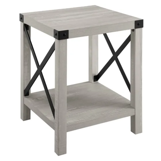 Stone Rustic Wood Accent Table-Kirkland's Home Discount