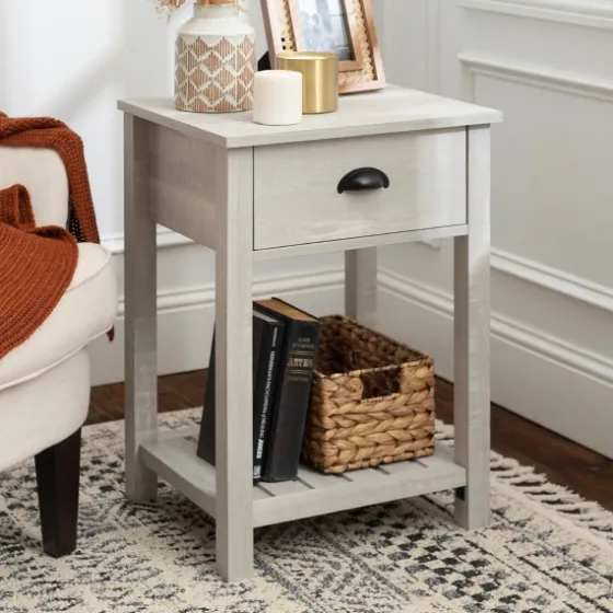 Stone Single Drawer Accent Table-Kirkland's Home Best Sale