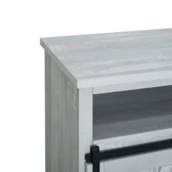 Stone Sliding Barn Door Highboy Tv Stand-Kirkland's Home Fashion