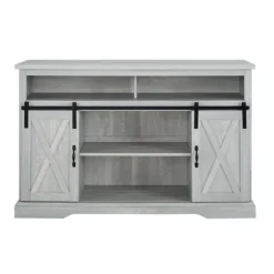 Stone Sliding Barn Door Highboy Tv Stand-Kirkland's Home Fashion