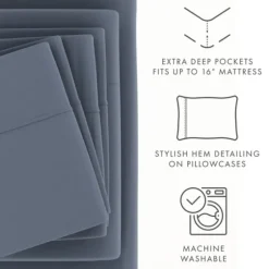 Stone Ultra Soft 6-Pc. Full Sheet Set-Kirkland's Home Flash Sale