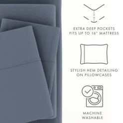 Stone Ultra Soft 3-Pc. Twin Sheet Set-Kirkland's Home Best Sale