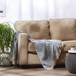 Stone Wash Diamond Fringe Throw-Kirkland's Home Best Sale