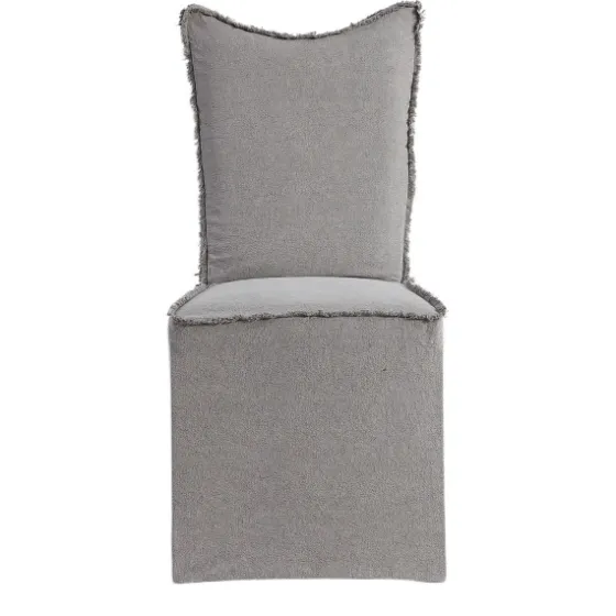 Stonewash Fringe Slipcover Dining Chairs, Set Of 2-Kirkland's Home Flash Sale