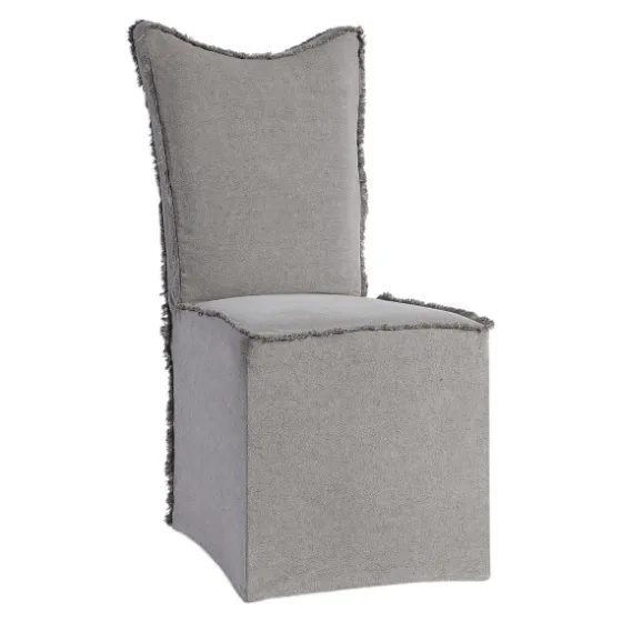 Stonewash Fringe Slipcover Dining Chairs, Set Of 2-Kirkland's Home Flash Sale