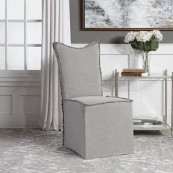 Stonewash Fringe Slipcover Dining Chairs, Set Of 2-Kirkland's Home Flash Sale