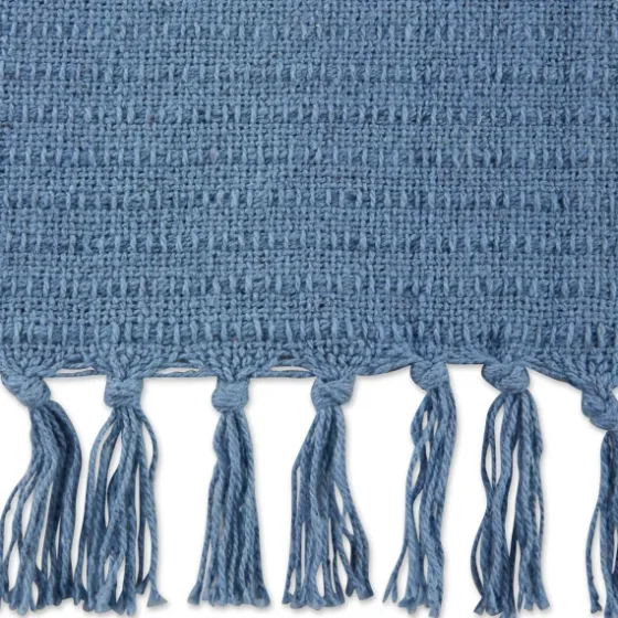 Stonewash Ribbed Fringe Throw-Kirkland's Home Cheap