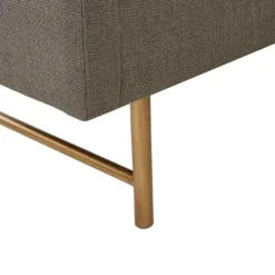 Storage Bench With Brown Metal Legs-Kirkland's Home Flash Sale
