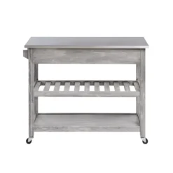 Storm Sonoma Stainless Steel Top Kitchen Cart-Kirkland's Home Best