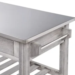 Storm Sonoma Stainless Steel Top Kitchen Cart-Kirkland's Home Best