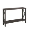 Stormy Gray X Side Frame Console Table-Kirkland's Home Sale