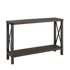 Stormy Gray X Side Frame Console Table-Kirkland's Home Sale