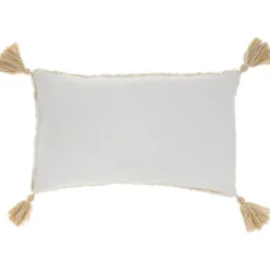 Stripe Diamond Tassels Cotton Lumbar Pillow-Kirkland's Home Best
