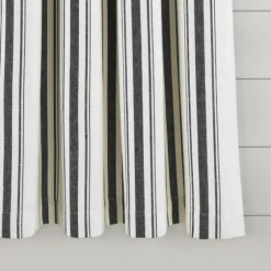 Stripe Farmhouse Curtain Panel Set, 63 In.-Kirkland's Home Outlet