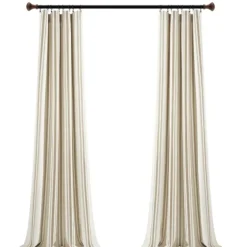 Stripe Farmhouse Curtain Panel Set, 95 In.-Kirkland's Home New