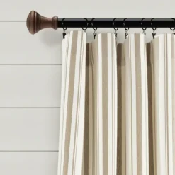Stripe Farmhouse Curtain Panel Set, 95 In.-Kirkland's Home New