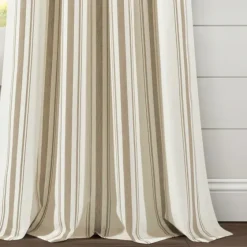 Stripe Farmhouse Curtain Panel Set, 95 In.-Kirkland's Home New