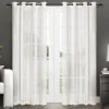 Stripe Sheer Curtain Panel Set, 96 In.-Kirkland's Home Flash Sale