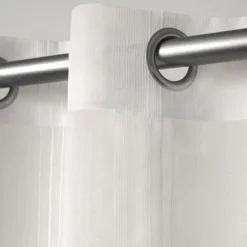 Stripe Sheer Curtain Panel Set, 96 In.-Kirkland's Home Flash Sale
