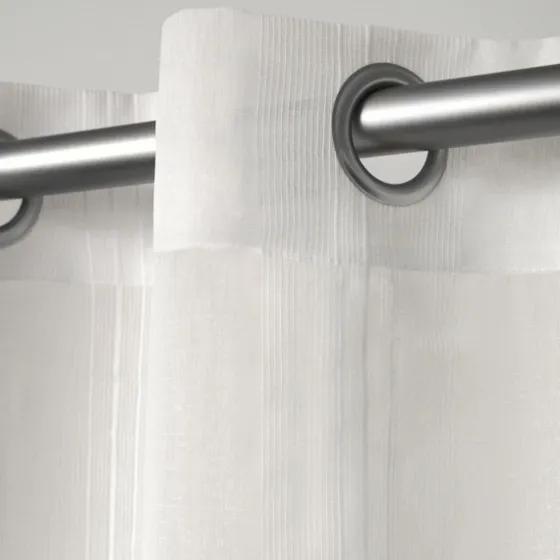 Stripe Sheer Curtain Panel Set, 96 In.-Kirkland's Home Flash Sale