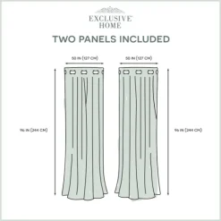 Stripe Sheer Curtain Panel Set, 96 In.-Kirkland's Home Flash Sale