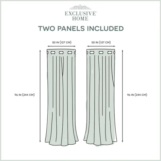 Stripe Sheer Curtain Panel Set, 96 In.-Kirkland's Home Flash Sale