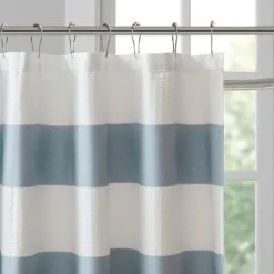 Stripe Waffle Weave Shower Curtain-Kirkland's Home Clearance