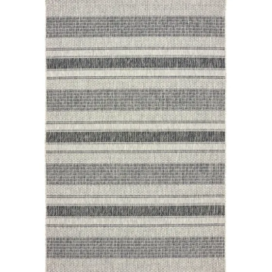 Stripe Weave Sun Shower Outdoor Area Rug, 5X8-Kirkland's Home Clearance