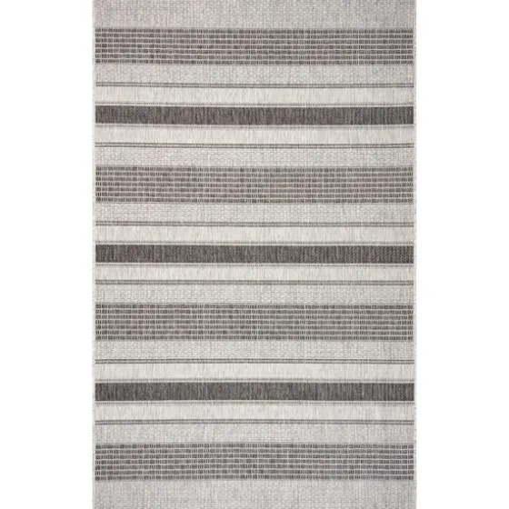 Stripe Weave Sun Shower Outdoor Area Rug, 7X9-Kirkland's Home New